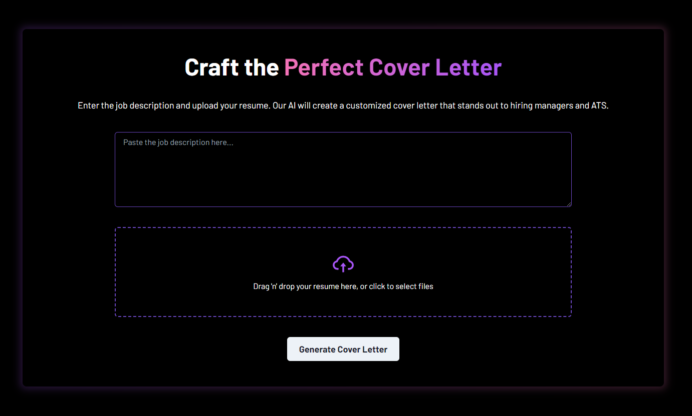 Free Cover Letter Generator