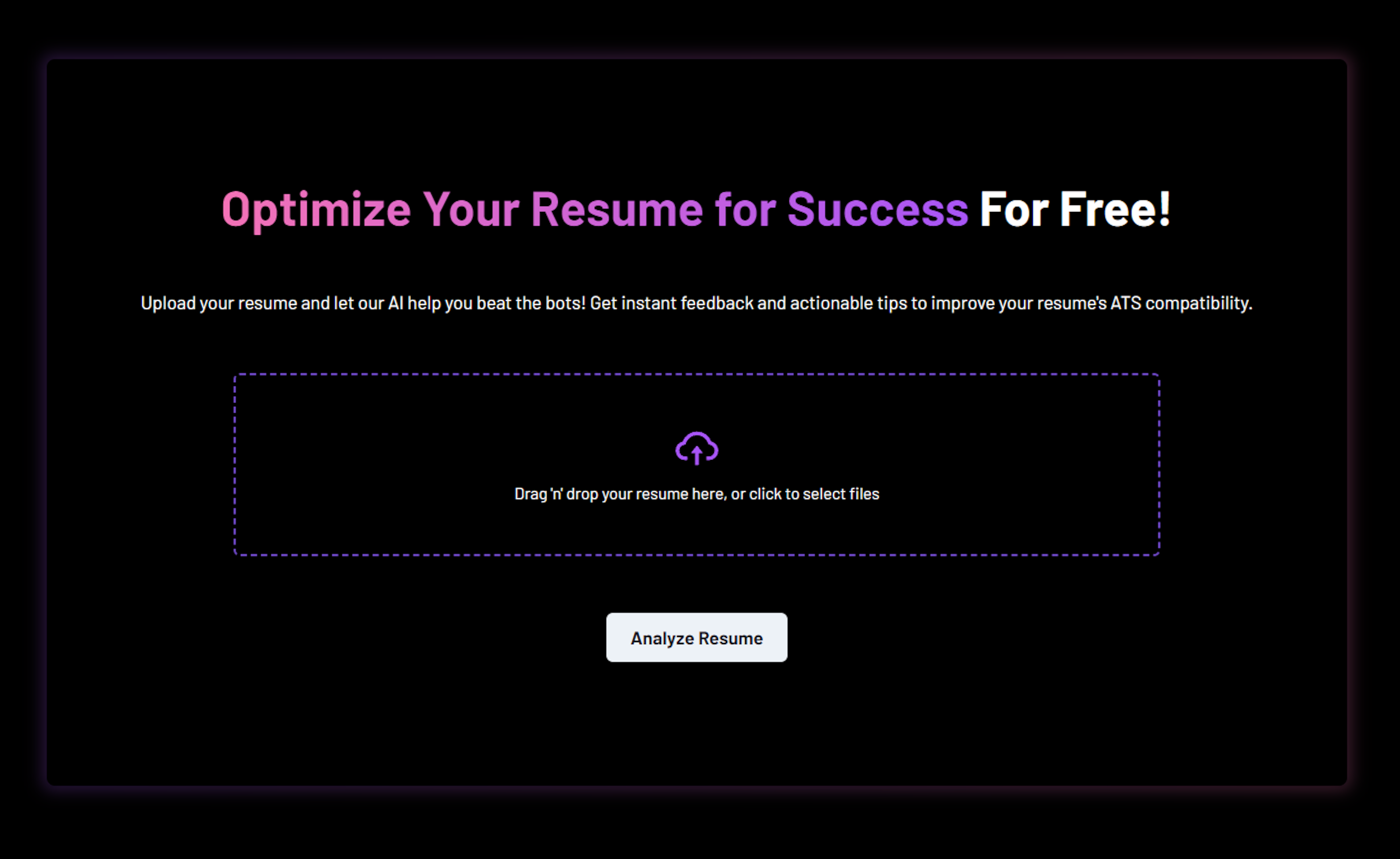 Free Resume Optimizer Image